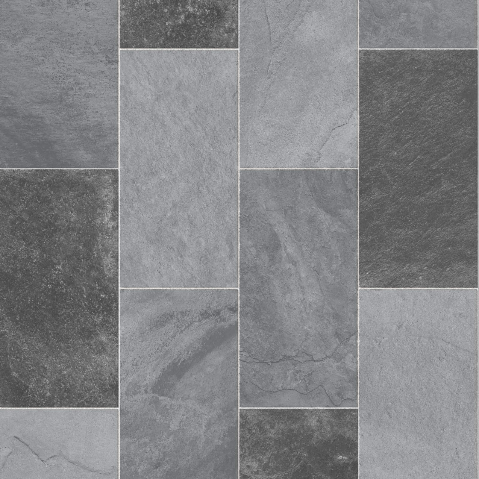 Buy 247Floors Forli Tile Effect Vinyl Flooring 2.3mm Realistic Foam Backed Slip Resistant Lino