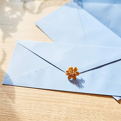 Miniatura 3 de Juvale Paquete de sobres de correo de negocios 4 18 x 9 12 pulgadas, azul polvoriento, 96 unidades Sobres en blanco para uso en oficina y envíos a