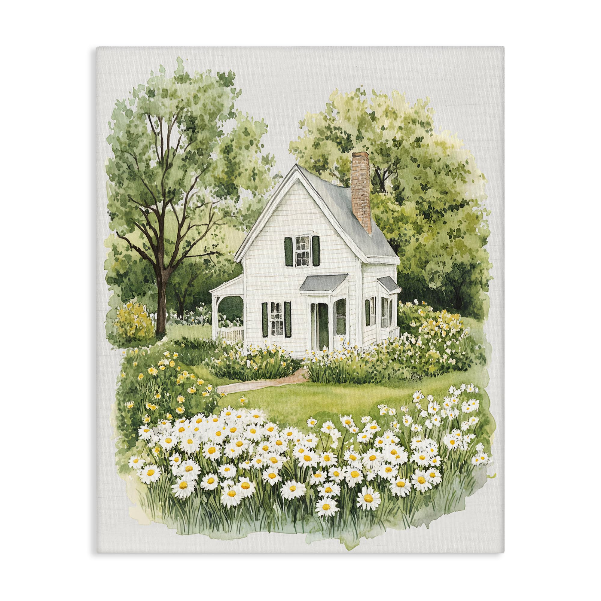 'Quaint Countryside Cottage Garden'| Canvas Art