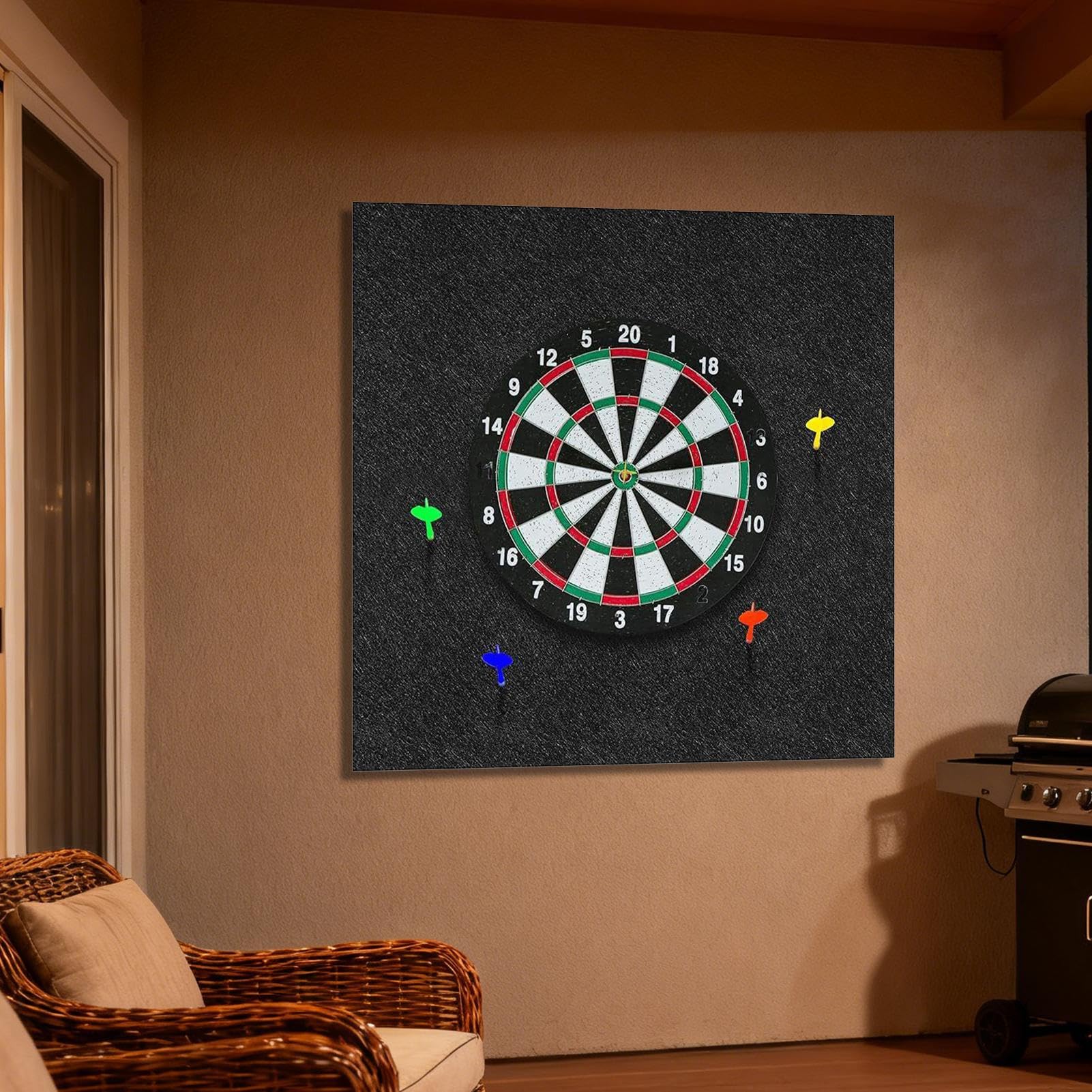 9 Stuks Zelfklevende Aaneenschakelbare Bescherming - Dartbord