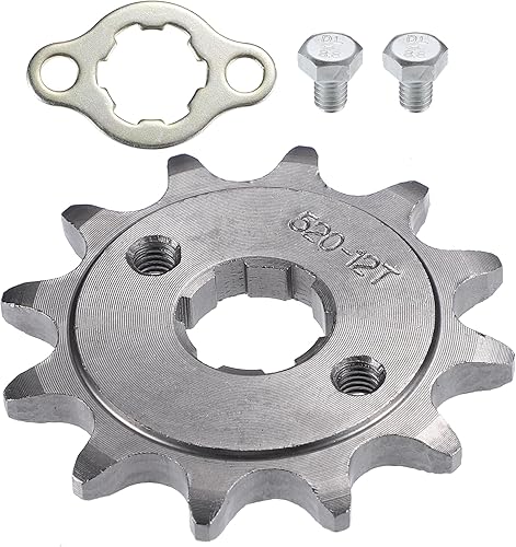 X AUTOHAUX 1 juego de 520 estilos 12 dientes 0.787 in ID motocicleta piñón delantero para motocicleta 50cc 70cc 110cc 125cc motocicleta Dirt Pit