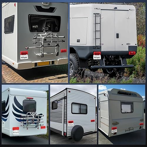 Vista 87 de Nilight UTV LED Chase - Luz de freno universal de 1.75 a 2.0 pulgadas, montaje en barra rodante, luces estroboscópicas de carga inversa para ATV Luz