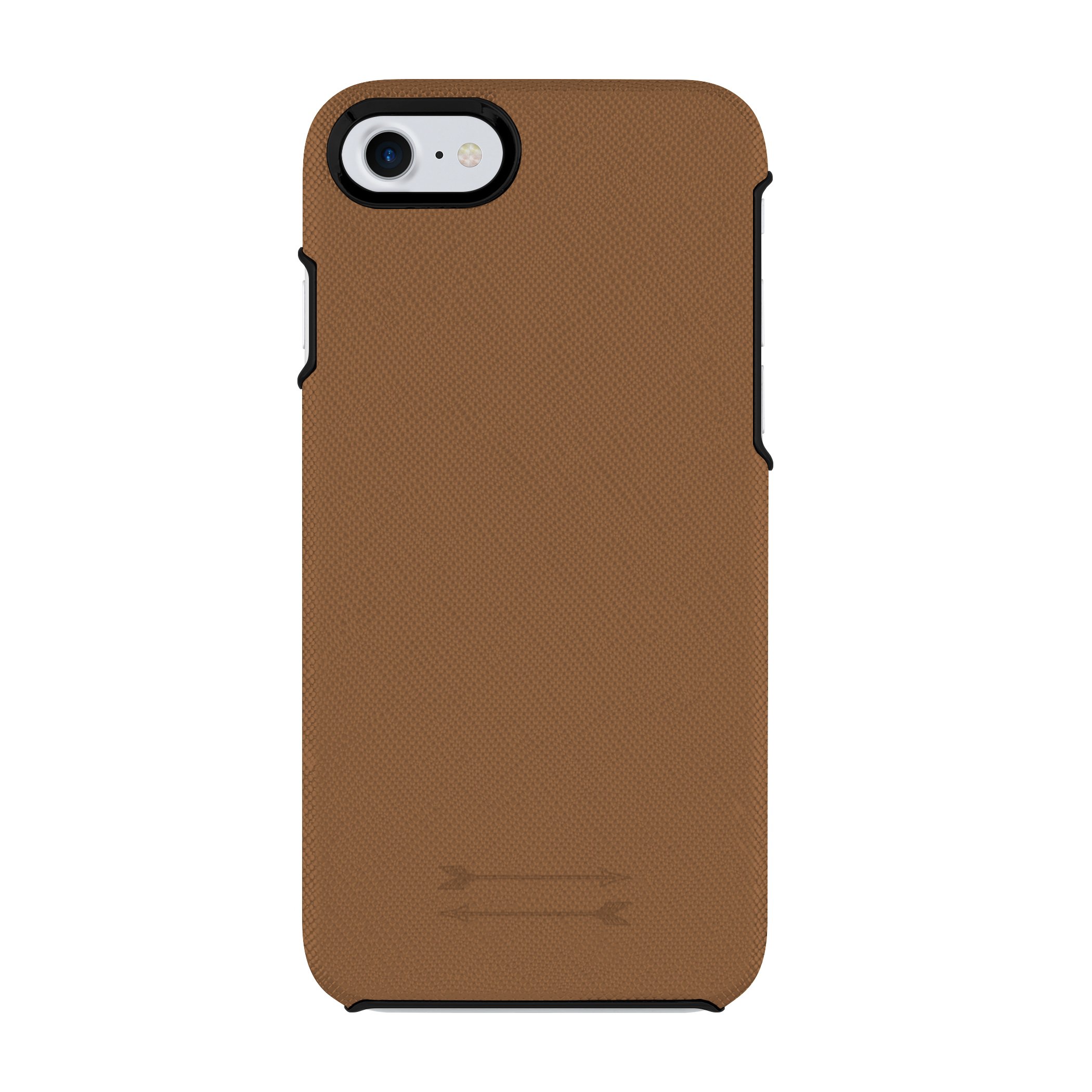 Uri Minkoff Saffiano Leather Wrap Case for iPhone 8 & iPhone 7 - Luggage Brown