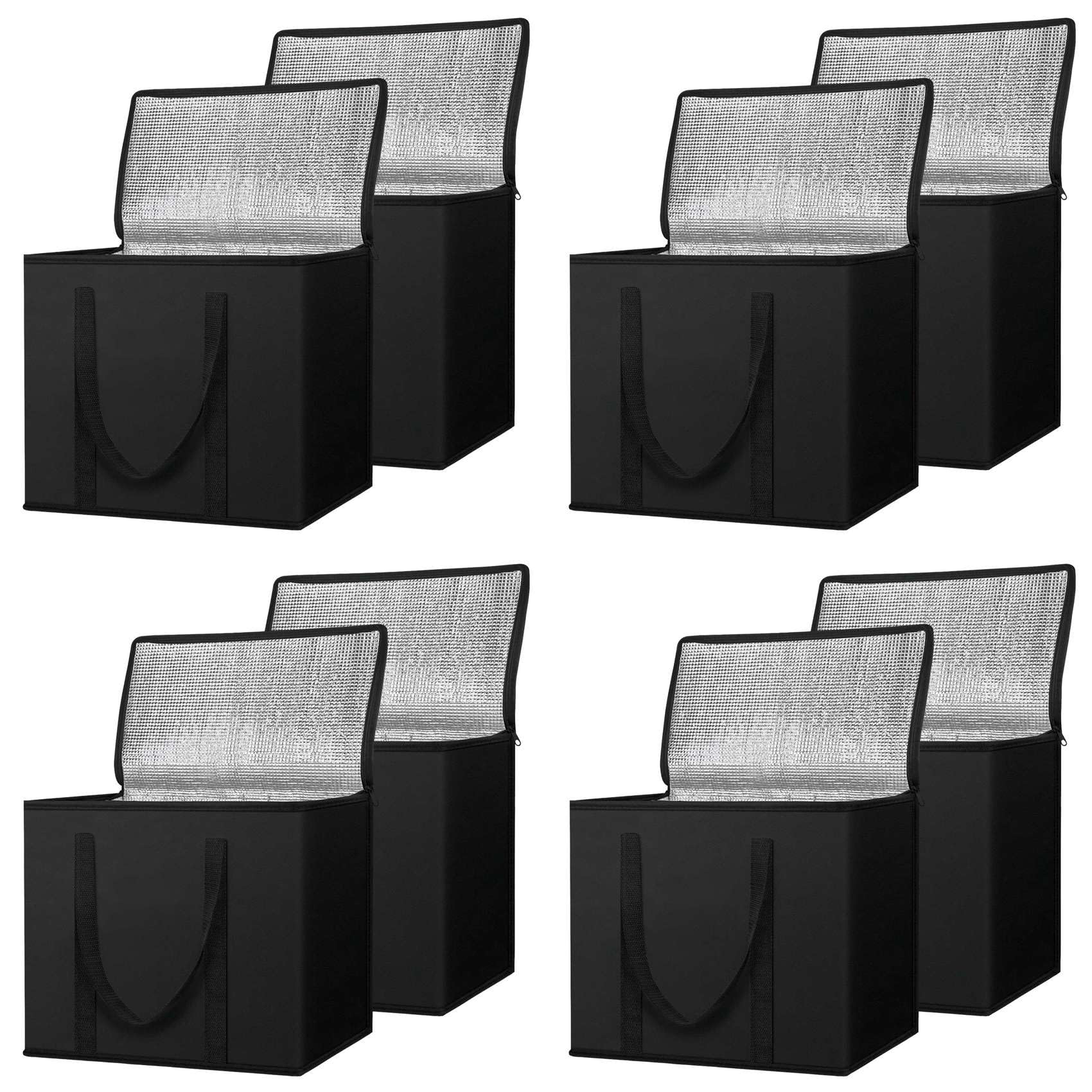 Hndhbfgrt 8 Pack Insulated Reusable Grocery Bags, Cooler Bag for Groceries, Heavy Duty Insulated Bag