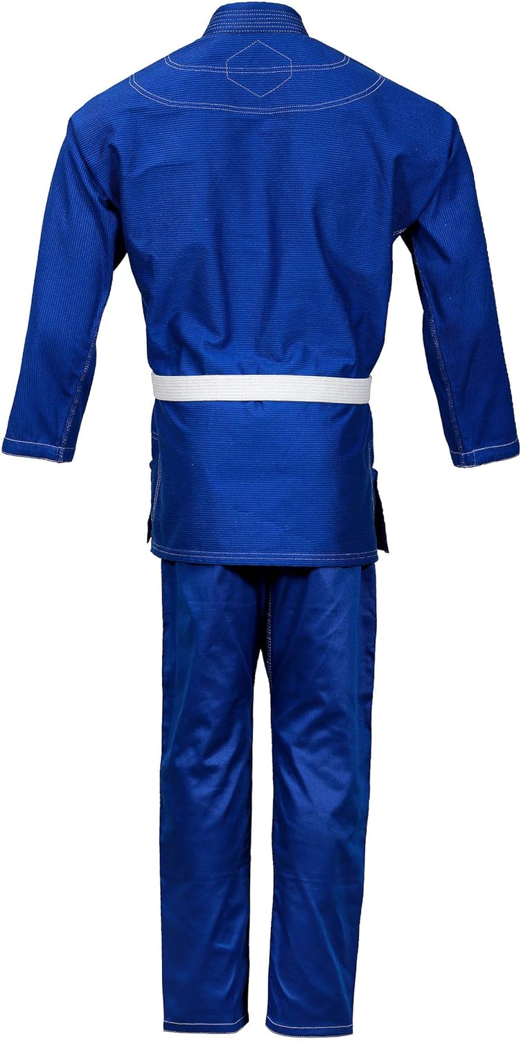 Ultimate - Essential Brazilian Jiu-Jitsu Kimono BJJ Gi Uniform Set - Unisex Kids Adults (White Belt Included)