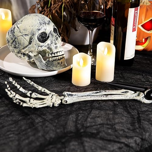 Miniatura 5 de Tela espeluznante de Halloween de 197 x 85 pulgadas, tela espeluznante de Halloween, tela espeluznante de gasa aterradora para casa encantada,