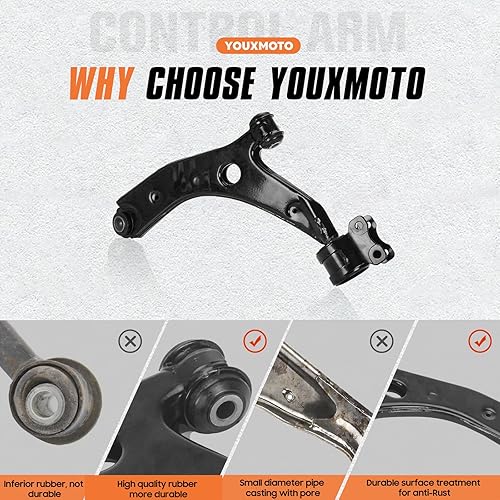 Miniatura 3 de Front Lower Control Arms Suspension Kits Fit for Mazda 3 2004-2009, Fit for Mazda 5 2006-2017, 10 PCS