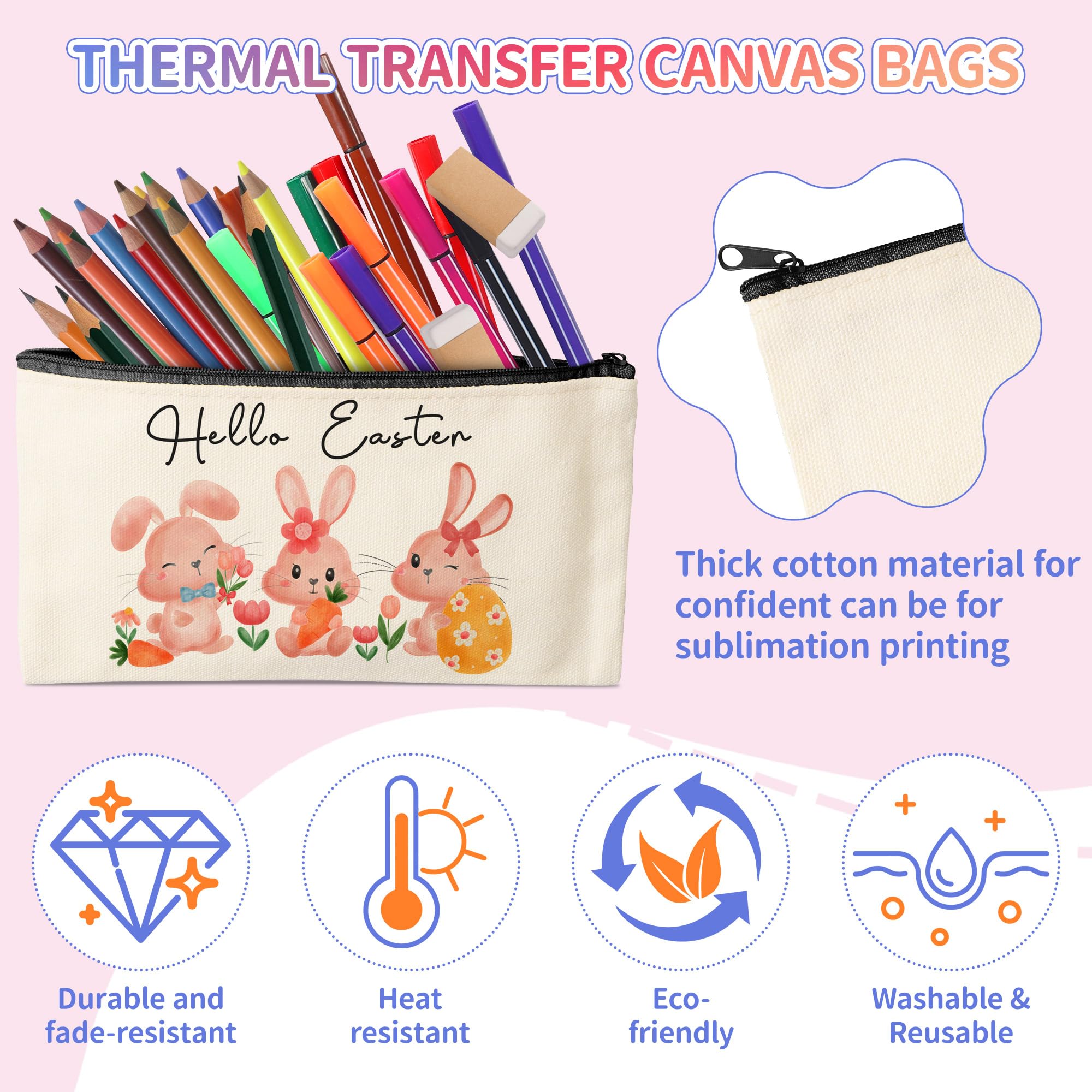 24 Unidades de lápices de Tela para Manualidades, Estuche de Lona para Pintar, 24 lápices de Colores, 20 Plantillas de Pintura DIY, Bolsa de Tela en Blanco para Bolsa de cosméticos para Pintar