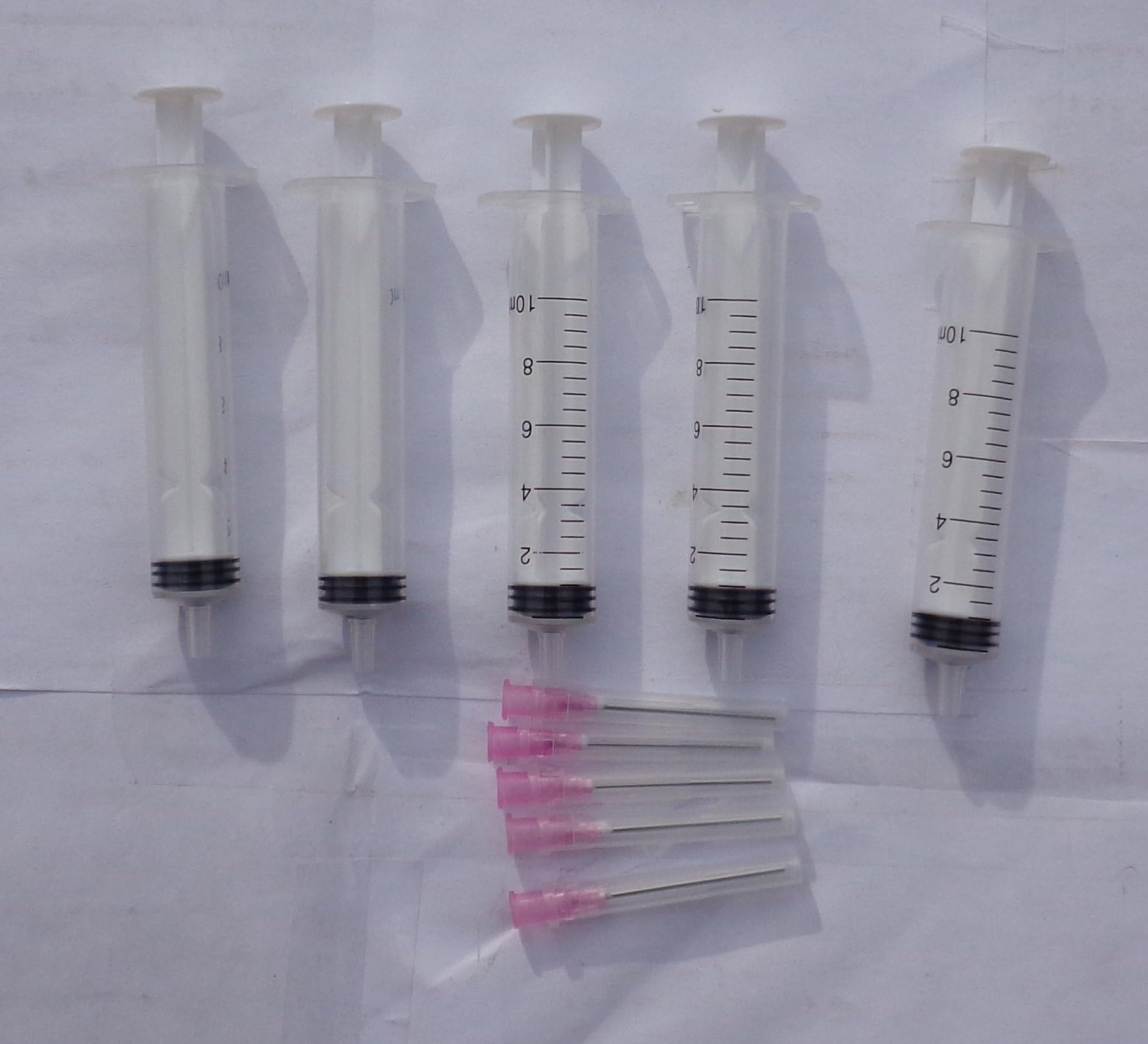 X5 10Ml Syringes + Blunt Nozzles (Nozzels) For Refilling Your Ciss Ink Systems