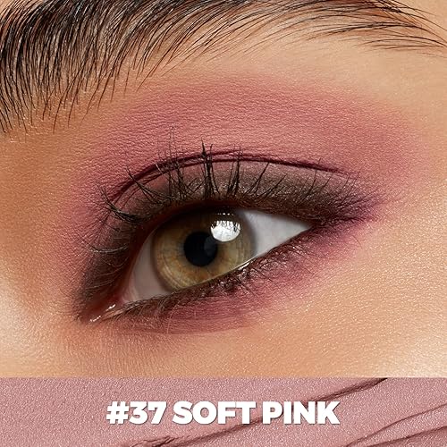 Miniatura 5 de FOCALLURE Sombra de ojos en barra en crema brillante y mate, brillo de ojos suave y brillante, bolígrafo resaltador de ojos de alto pigmento para