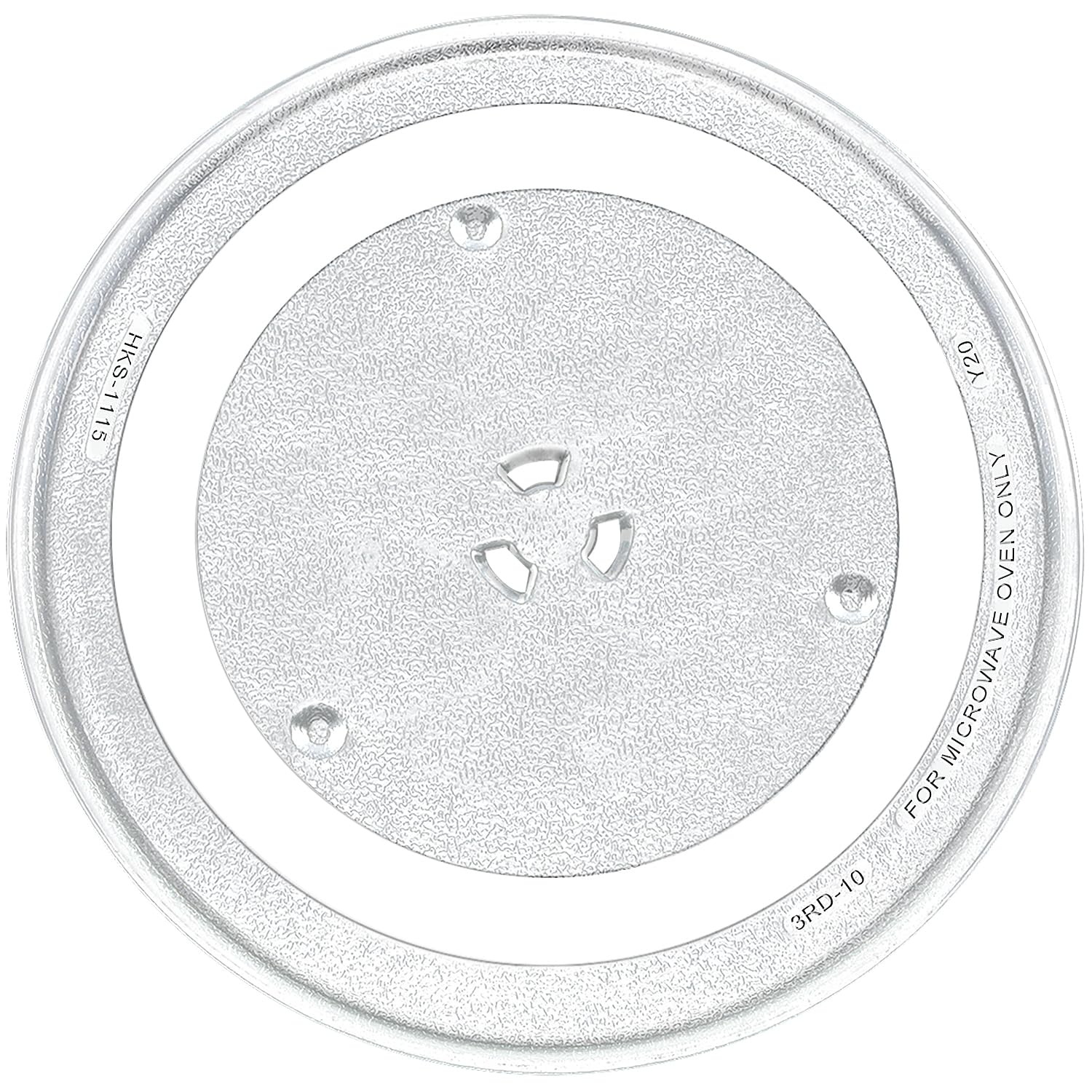 12.5" Microwave Glass Turntable Tray Glass Plate by Beaquicy - Replacement for GE Kenmore Samsung Hotpoint Microwave - 12 1/2" Plate - Replaces WB39X10003 WB39X10002 WB48X10005 WB49X10069