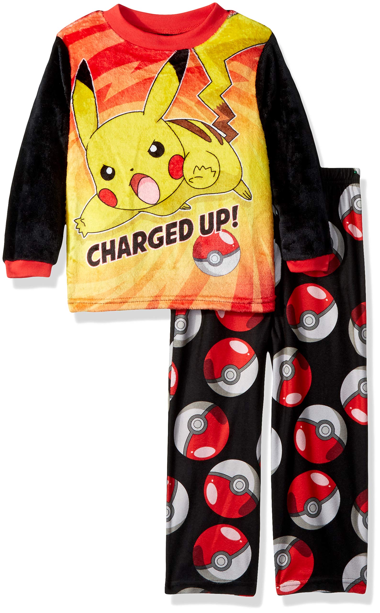 Pokemon Catch 'em All Luxe Plush 2-Piece Pajama Set Sleepwear