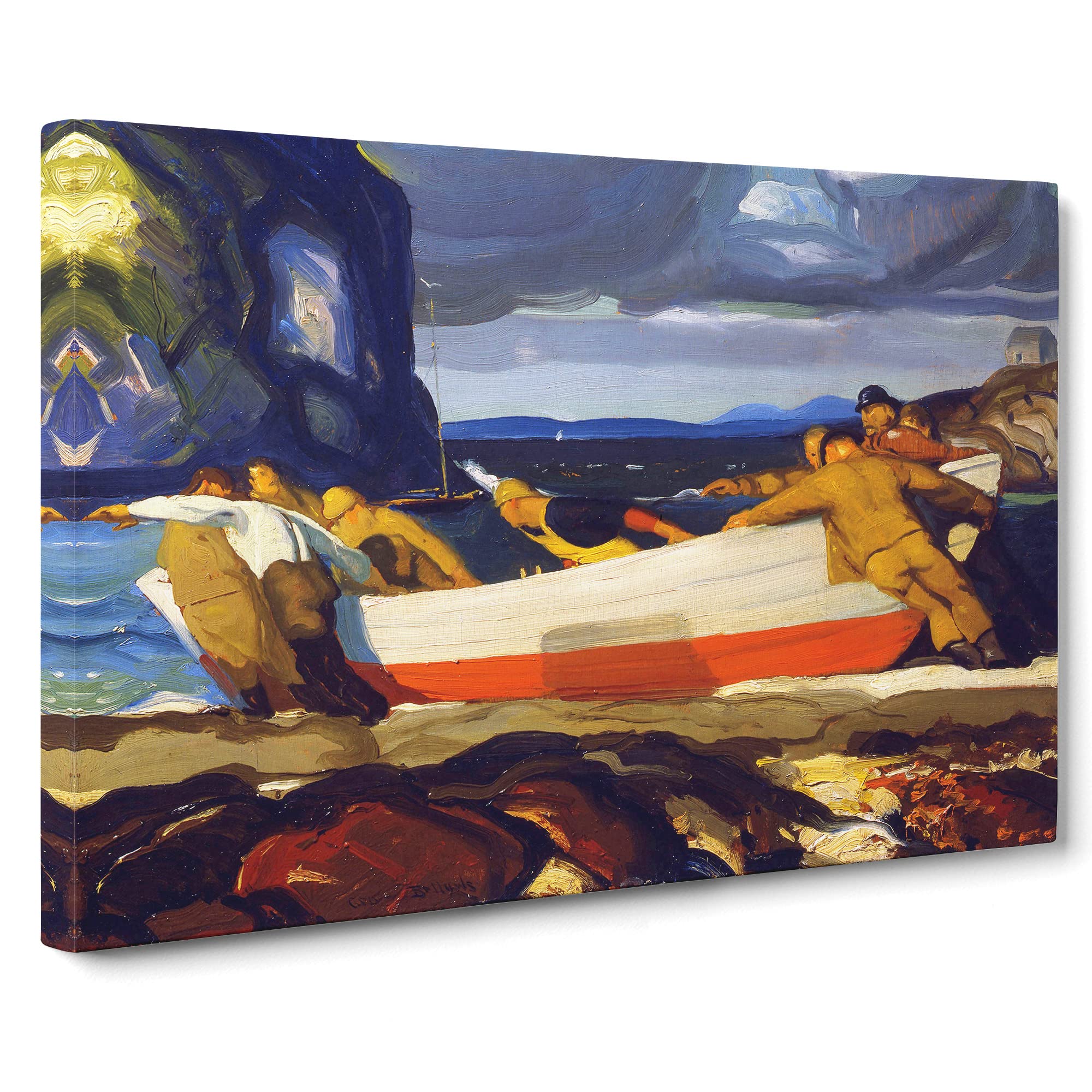 The Big Dory By George Bellows Canvas Print, Mixed, 25L x 50W cm
