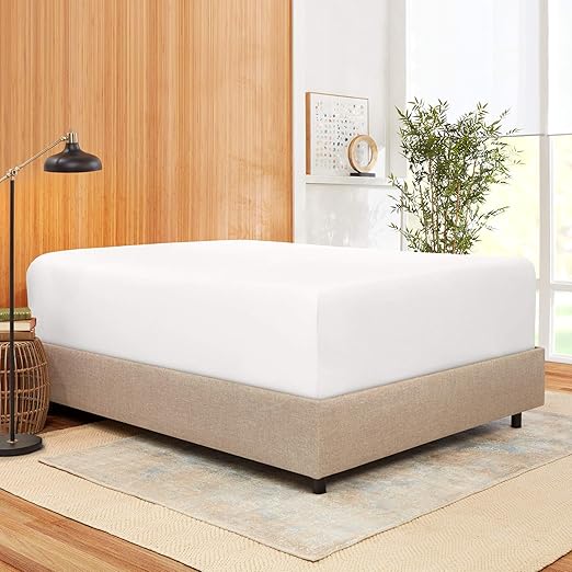 Fitted Sheet King White 800 Thread Count 100 Cotton 24