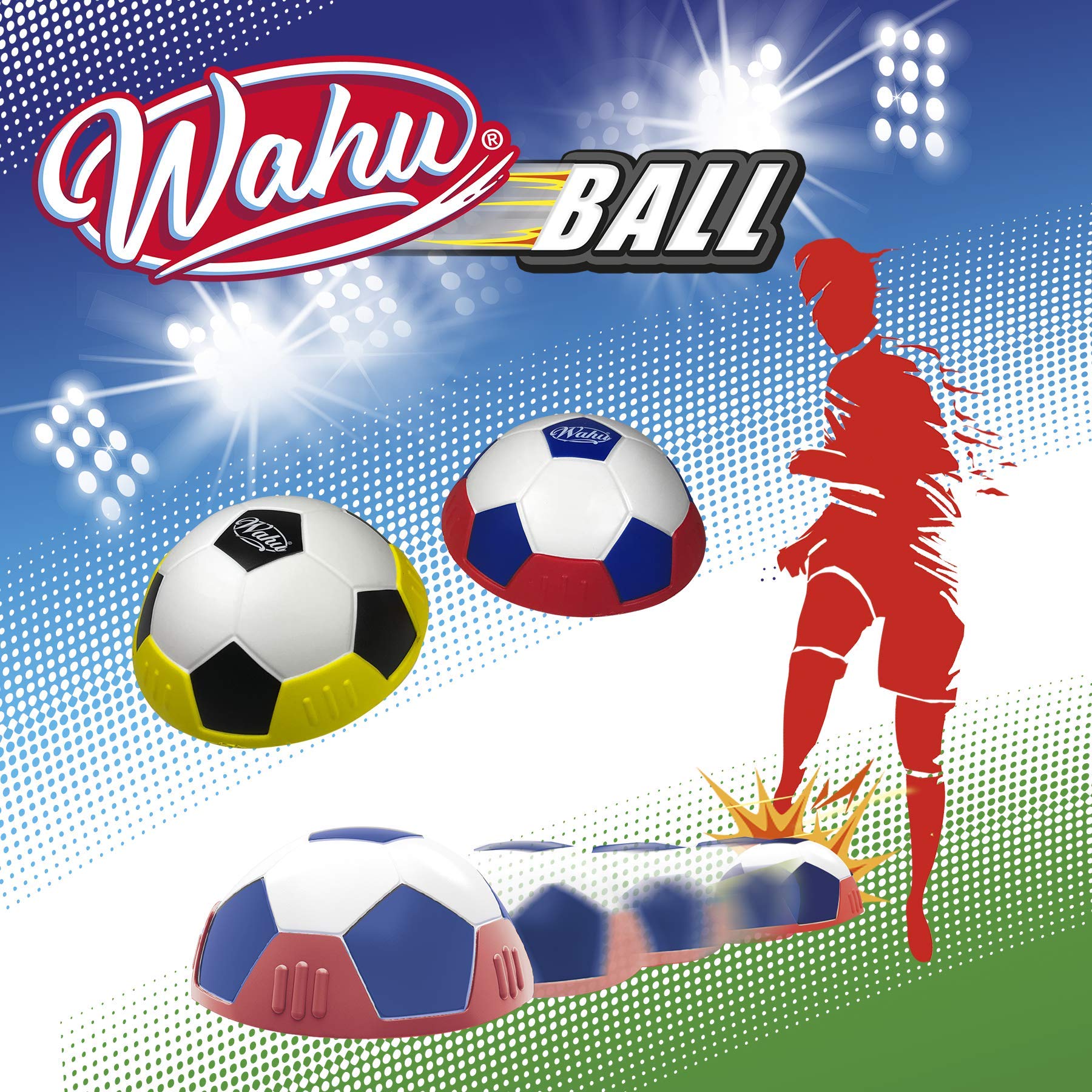 Wahu Ball – Demi-Ballon Pour Jeu En Intérieur, Fond Plat, Silencieux, Revêtement Antichoc – Dès 6 Ans – Foot En Salle Pour Enfants Et Adultes