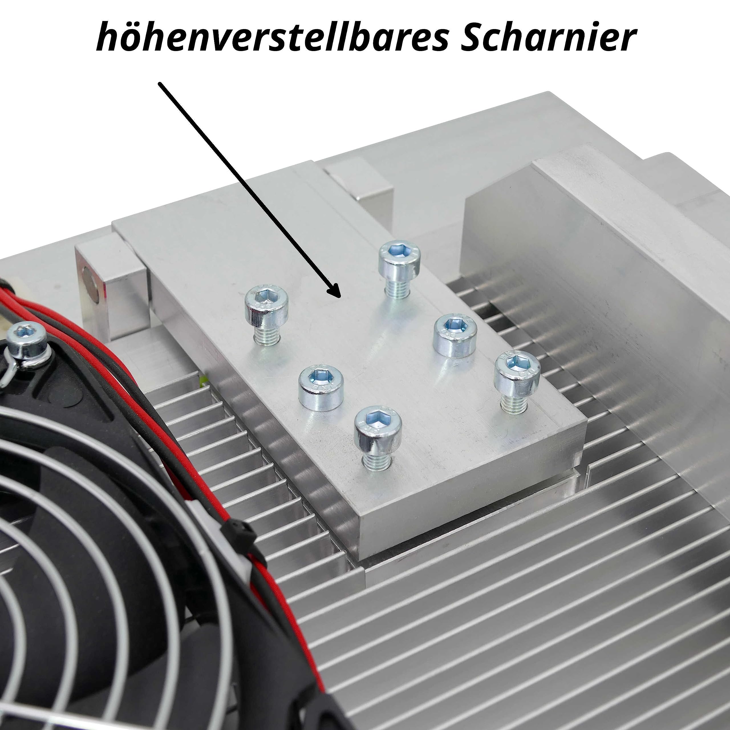 Mittelwandpresse Zellmaß 5,1 mm - Mittelwandgießform | Mittelwände selber giessen, elektrisch luftgekühlt, Wachsplatten individuell zuschneidbar (DNM, Zander etc.)