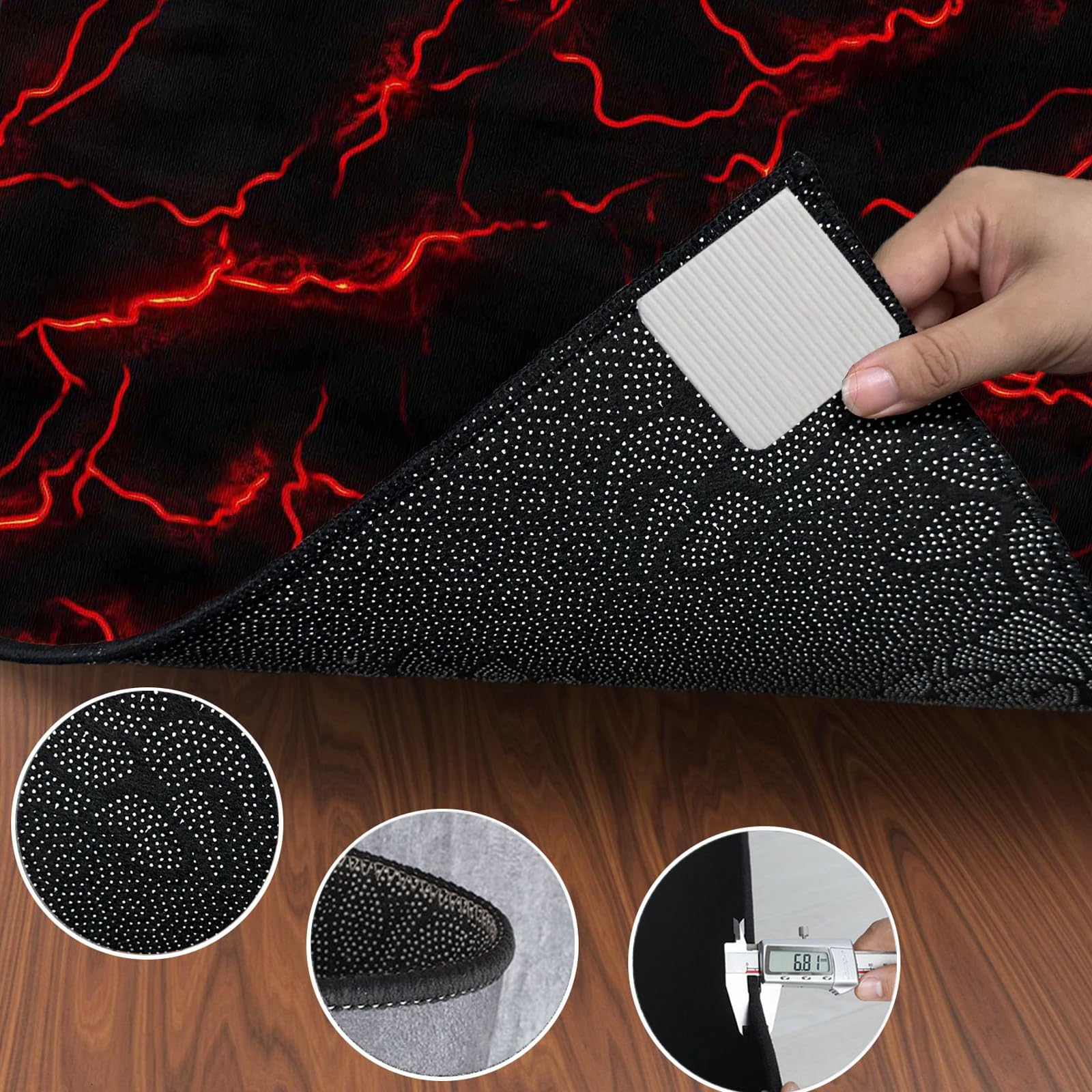 160 x 120 cm Alfombra para Batería Electronica | Alfombra de Tambor | Alfombra Bateria y Percusión | Alfombras Rectangulares para Bombo Caja | Alfombrilla Insonorizada Antideslizantes