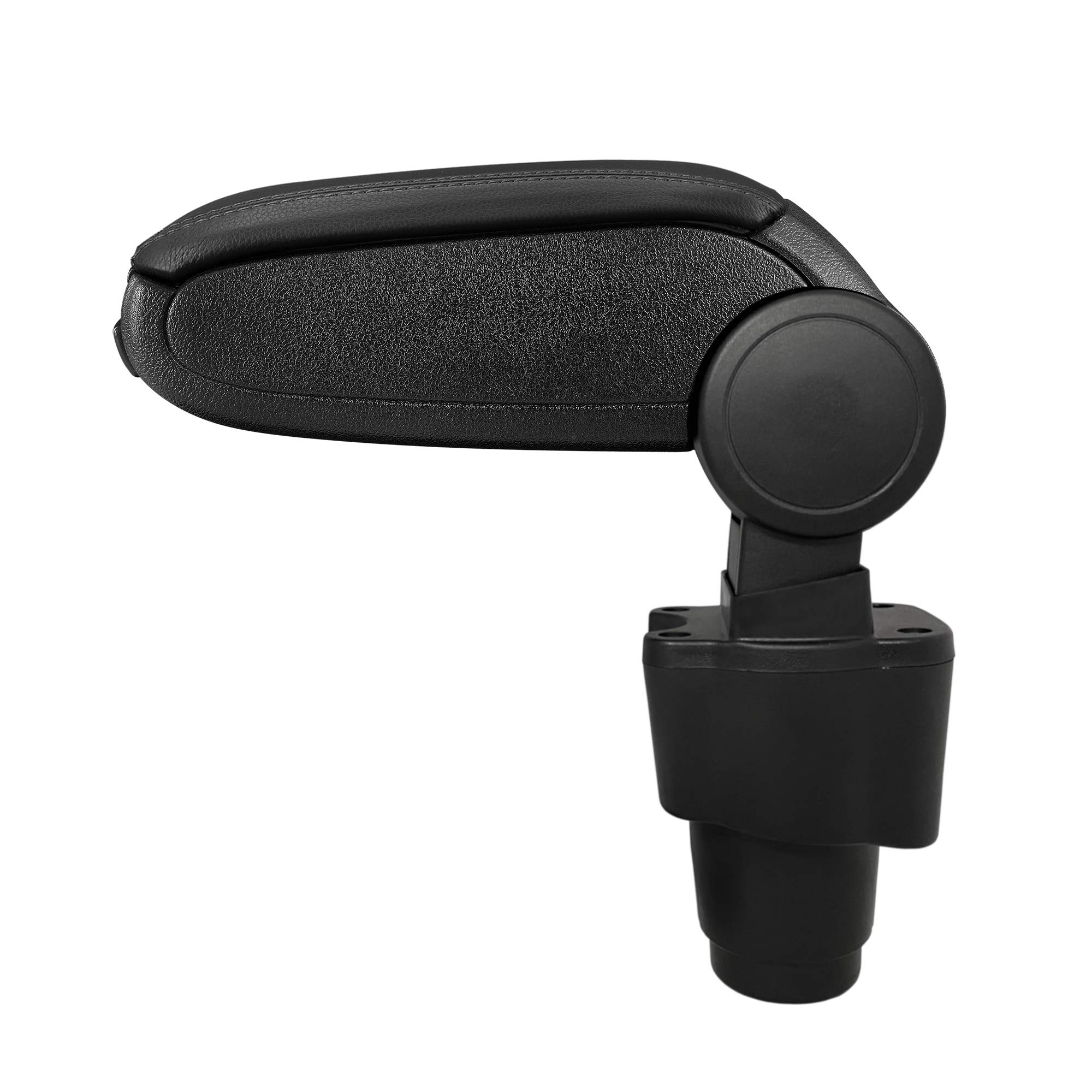 Reposabrazos Central para Zoe Fase 2 | Accesorio de Consola de Almacenamiento y Respaldo de Brazo con Compartimento Organizador | Pieza de Repuesto Interior de Coche | Cuero Sintético Negro
