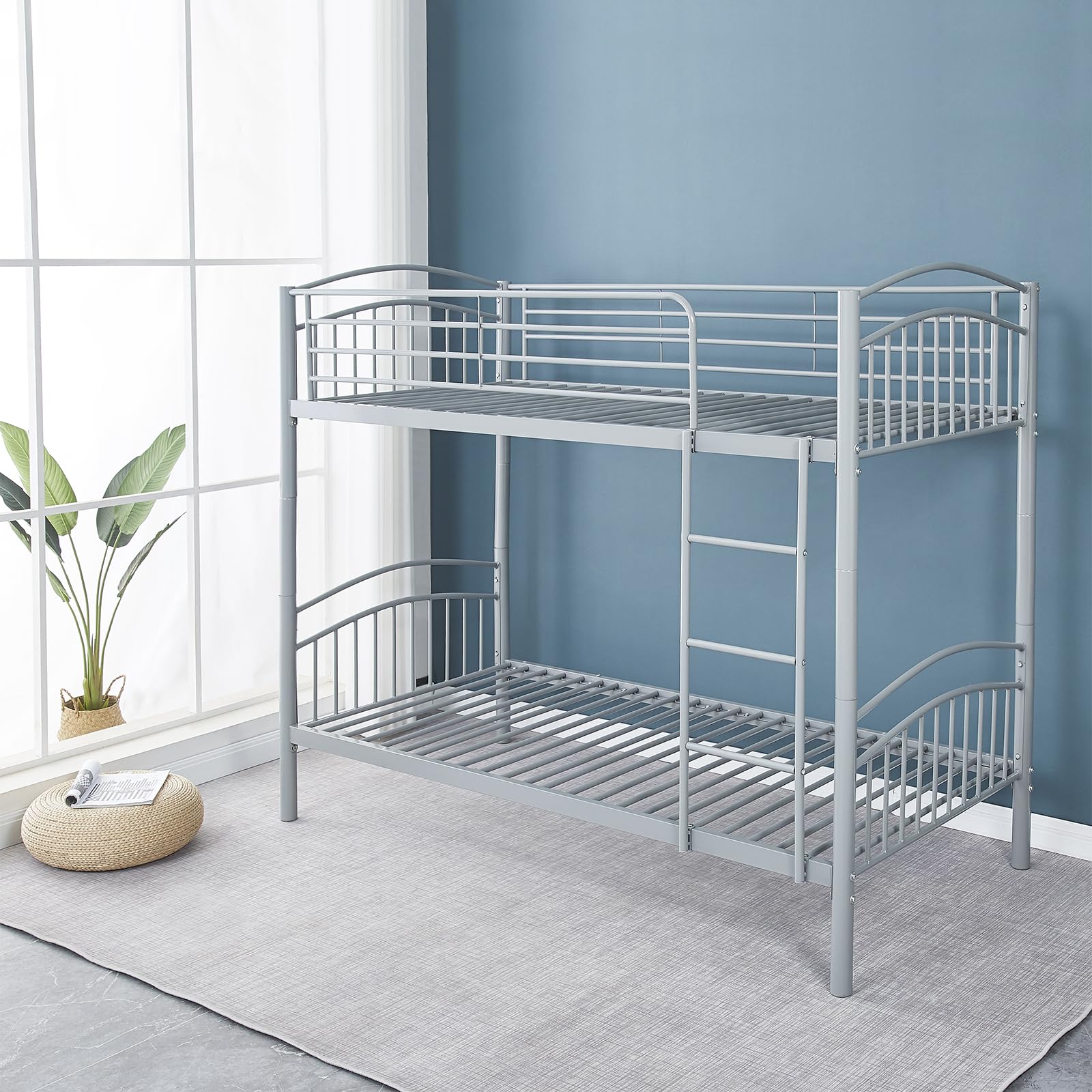 BB Sport Etagenbett Stockbett Hochbett 190 x 90 cm Metall - teilbar in Zwei Einzelbetten