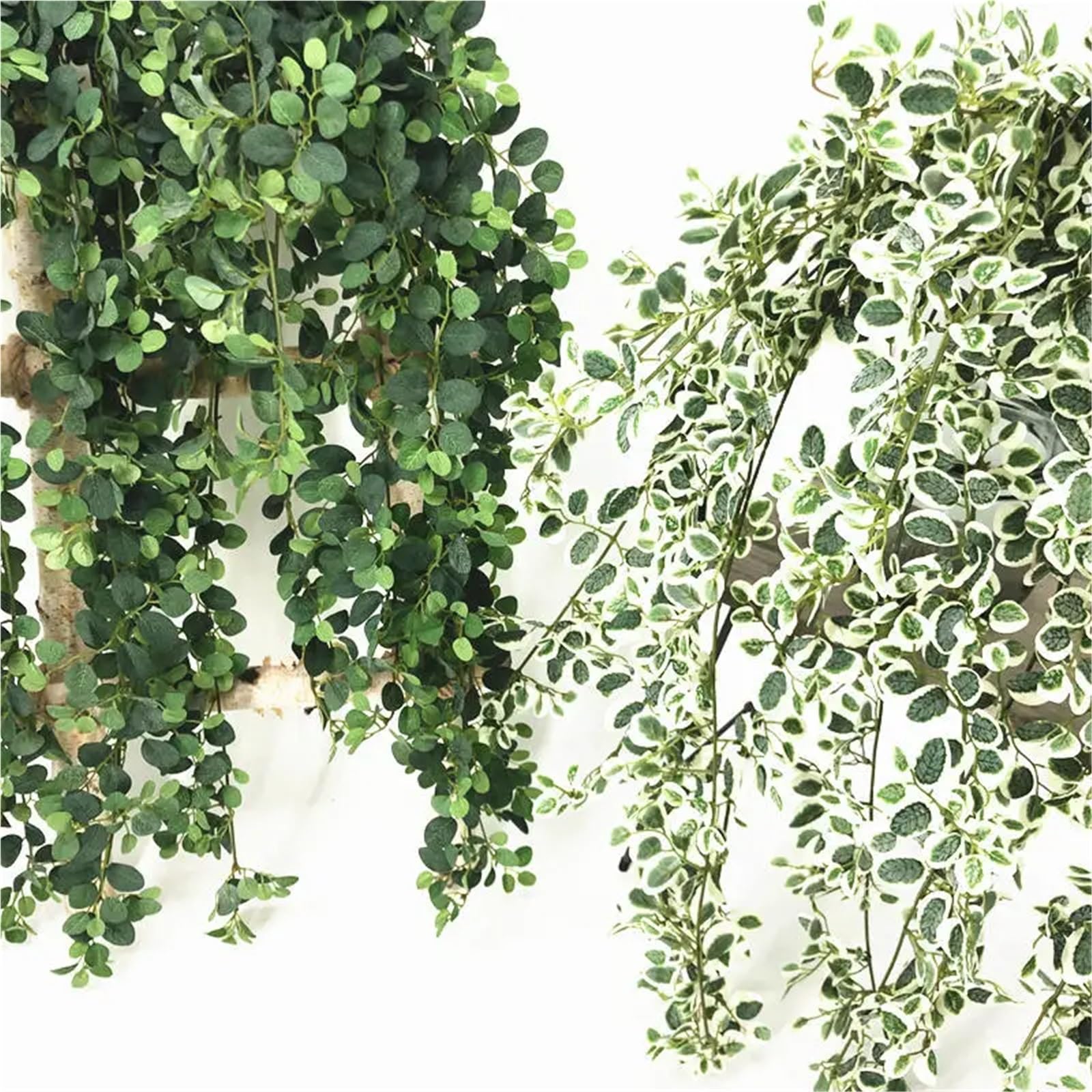 Vite artificiale con foglie 1 pz 80 cm Mini Piante Verdi Artificiali Appese Foglie di Edera Foglia Rosa Vite Appesa Fai da Te Casa Giardino Parete Festa Decorazione Nozze(Color1)