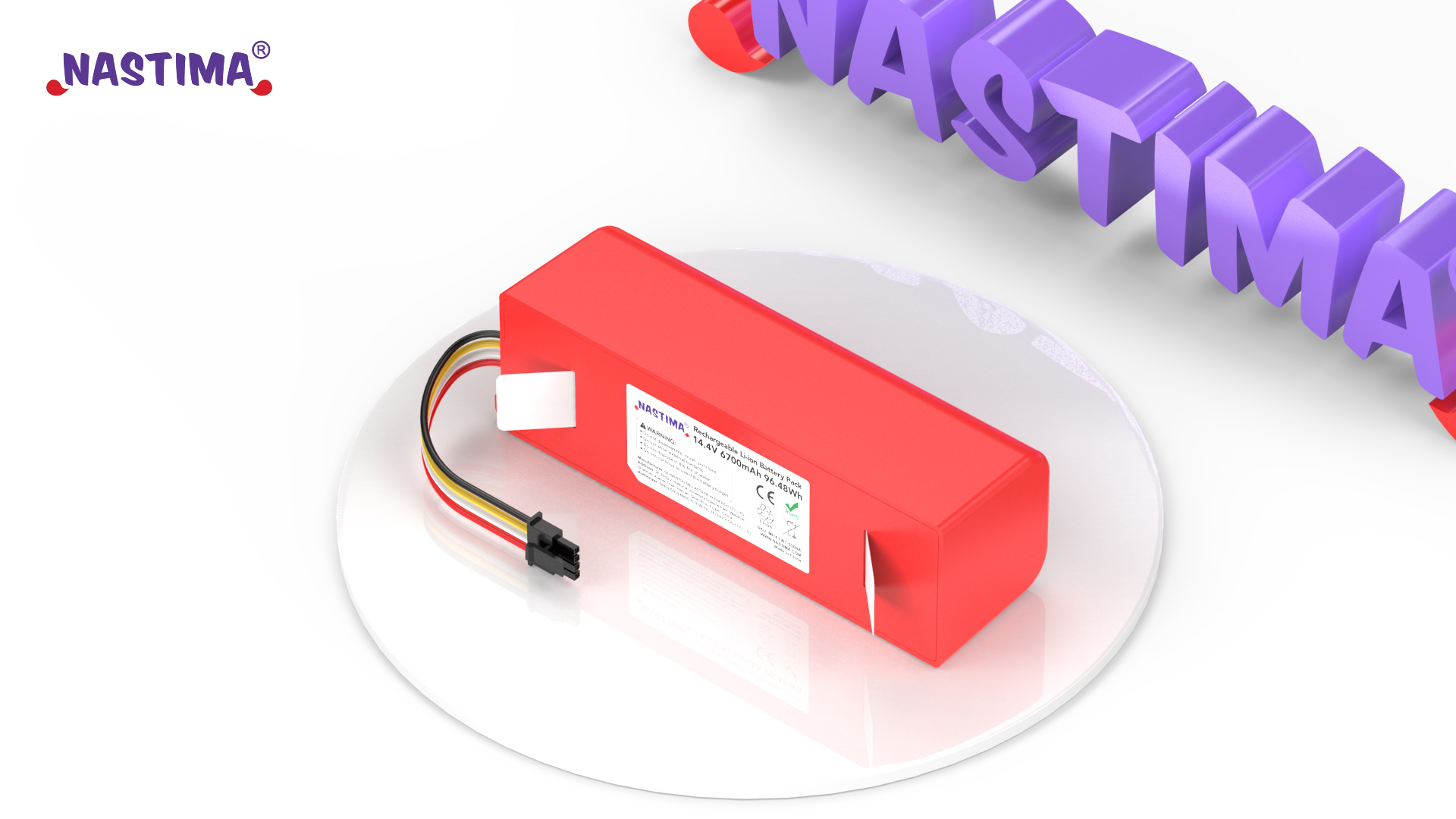 Amazon.com: NASTIMA 14.4V 6700mAh 96.48Wh Li-ion Battery