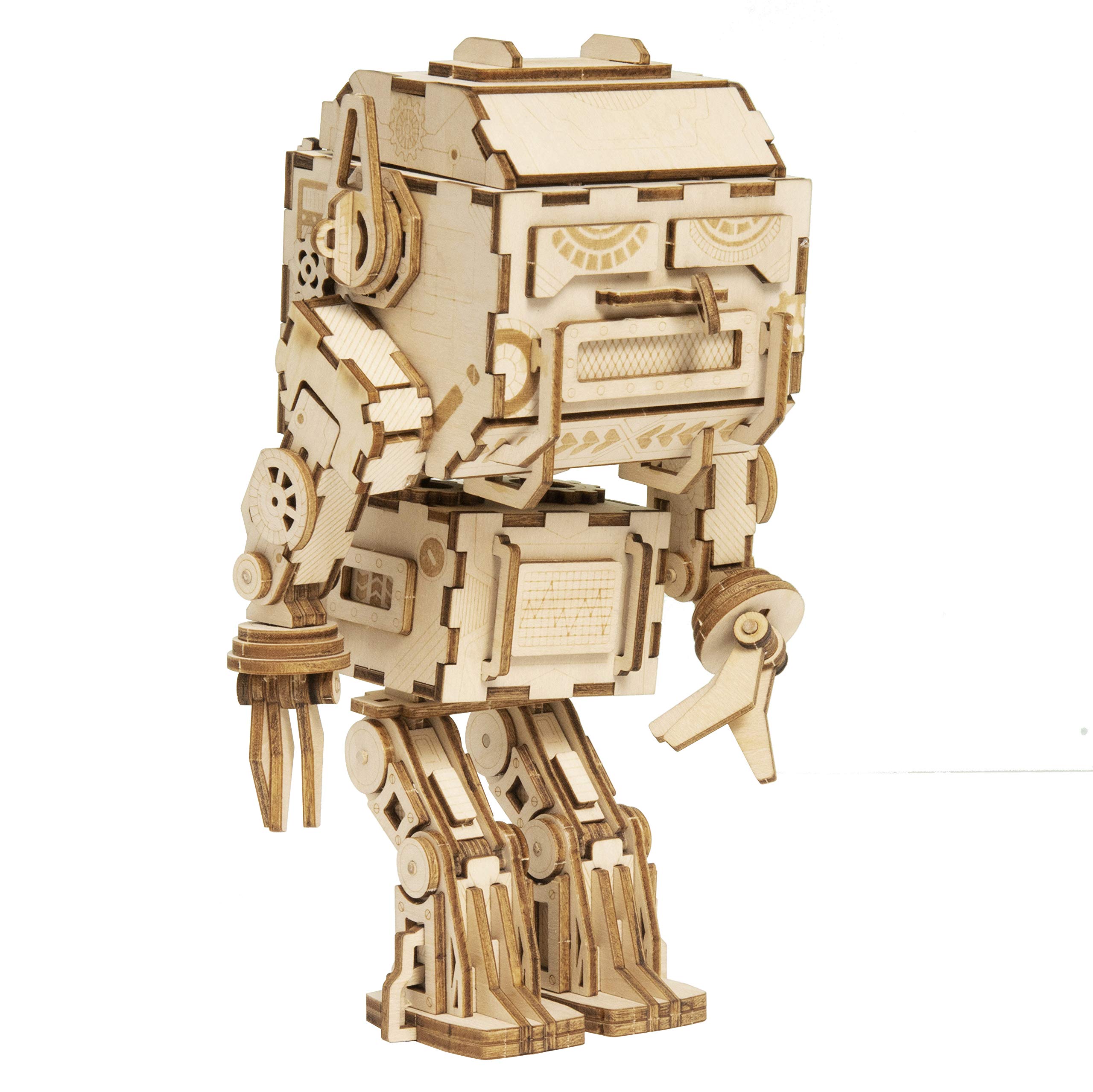 robot wooden puzzle