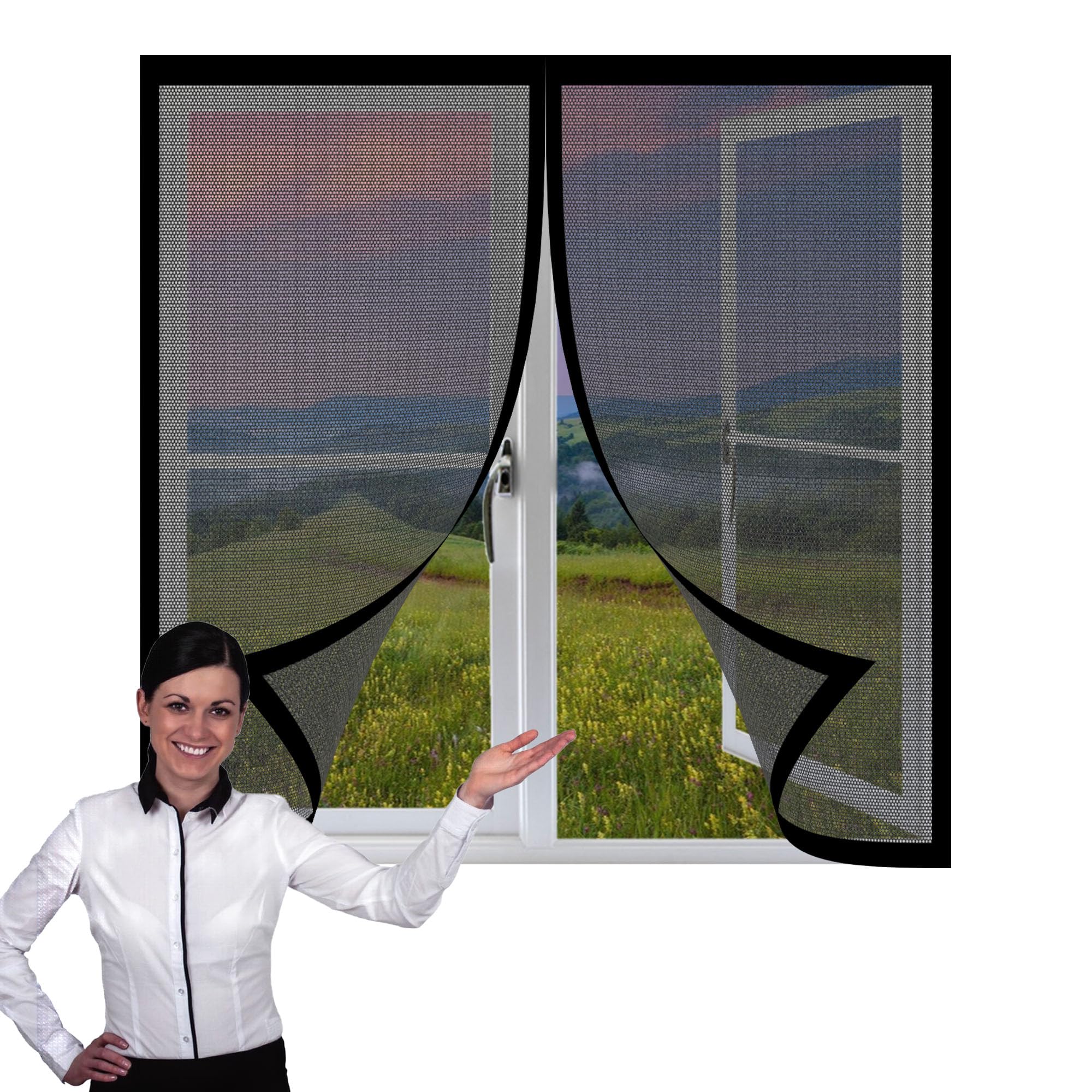 Moustiquaire magnétique 170x175 cm avec aimants puissants