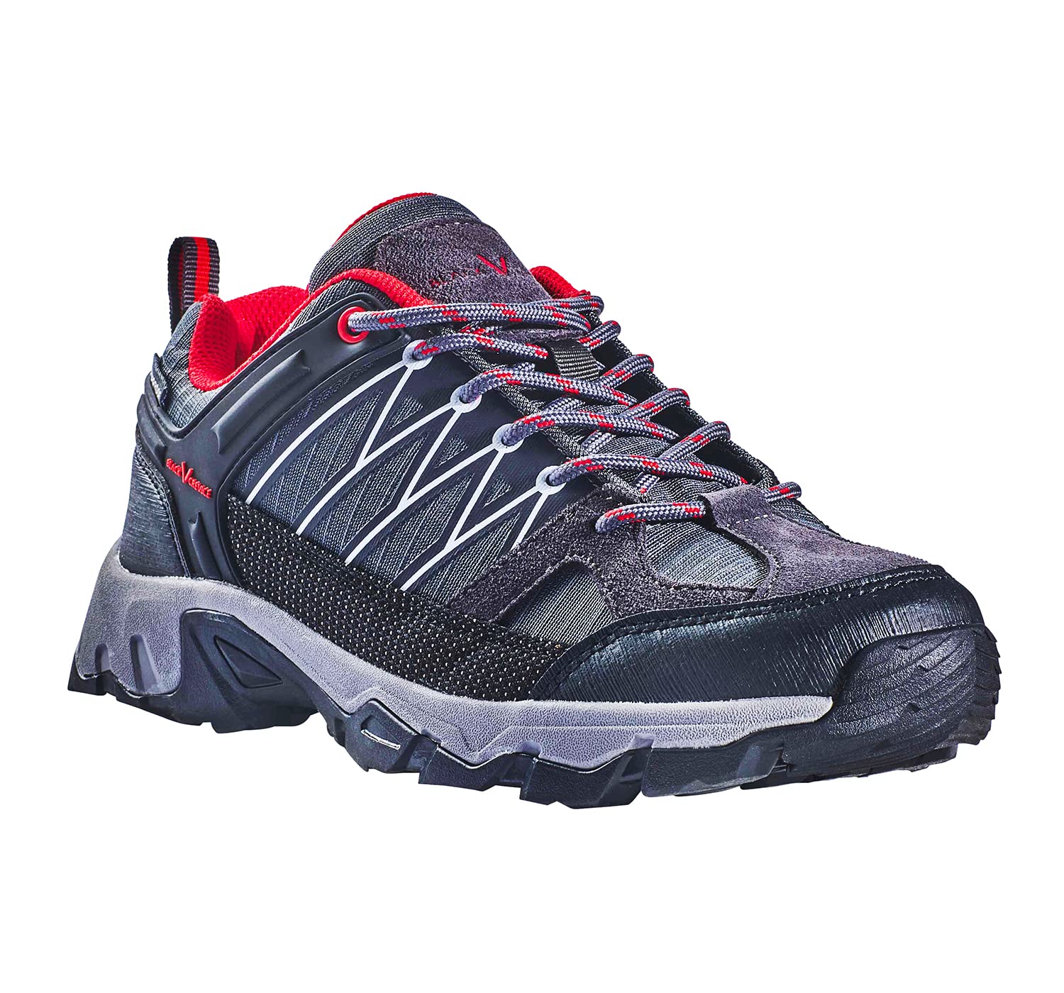 Black Crevice Women's Trekking Shoe Mountain, Black red, 6 UK