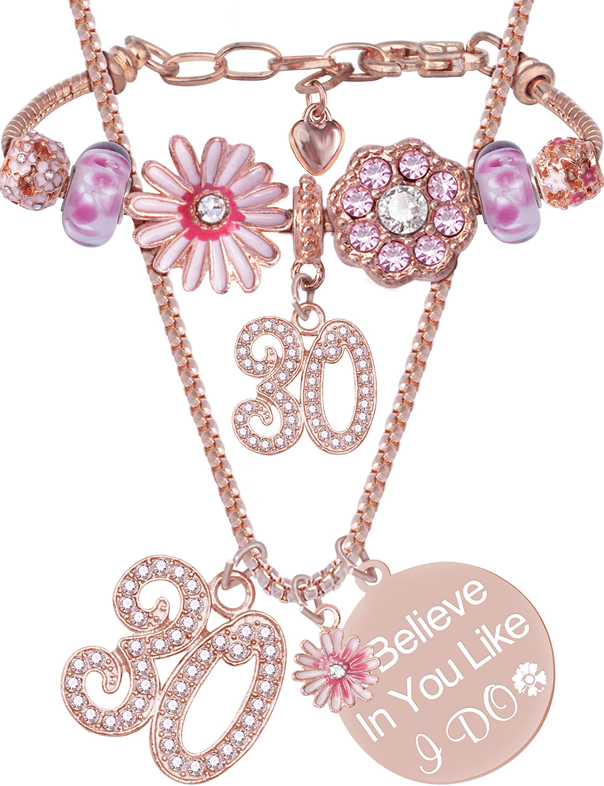 30th Birthday 30th Birthday Bracelet 30th Birthday Necklace 30th