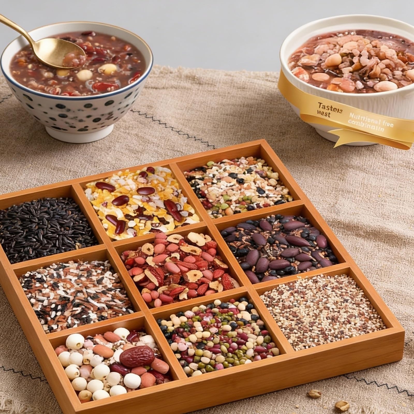3 Bolsas De 500 G De Mezcla De Gachas Eight Treasure, Cereales Integrales De Fácil Cocción, Sellado Al Vacío, Desayuno Y Merienda