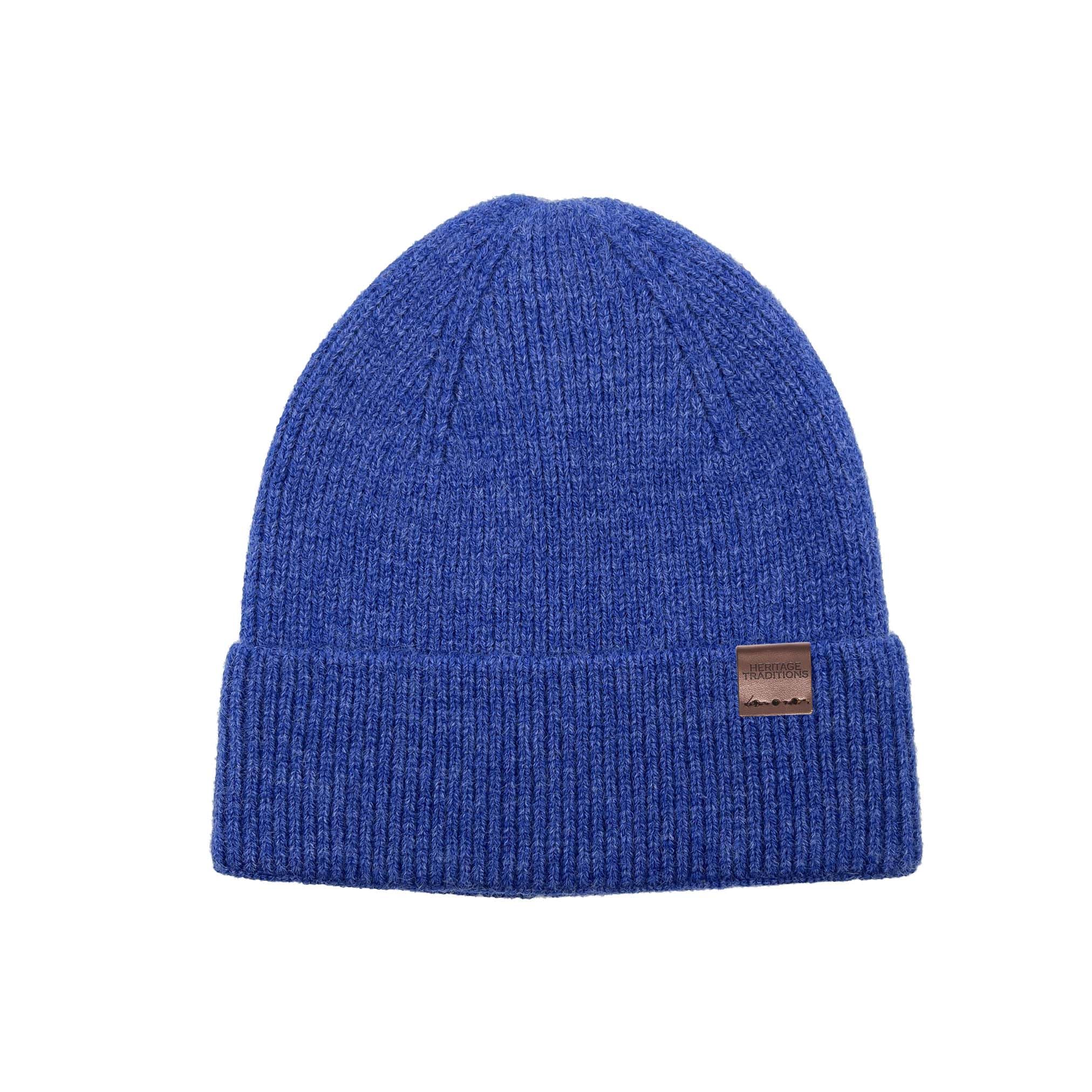 Heritage Traditions Ocean Blue Wool Mix Fisherman Beanie (Ocean Blue)