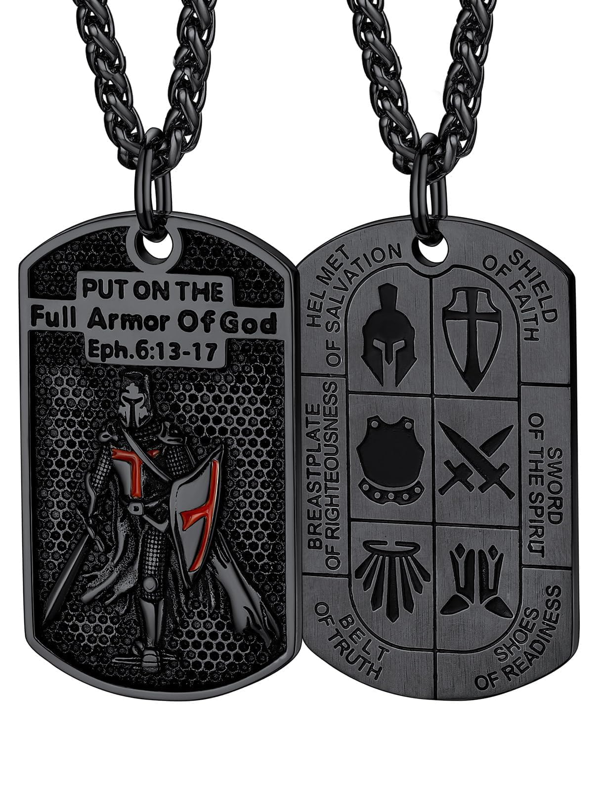 FaithHeart Collana con sigillo dei cavalieri templari, gioiello per uomini e donne, con delicata confezione regalo