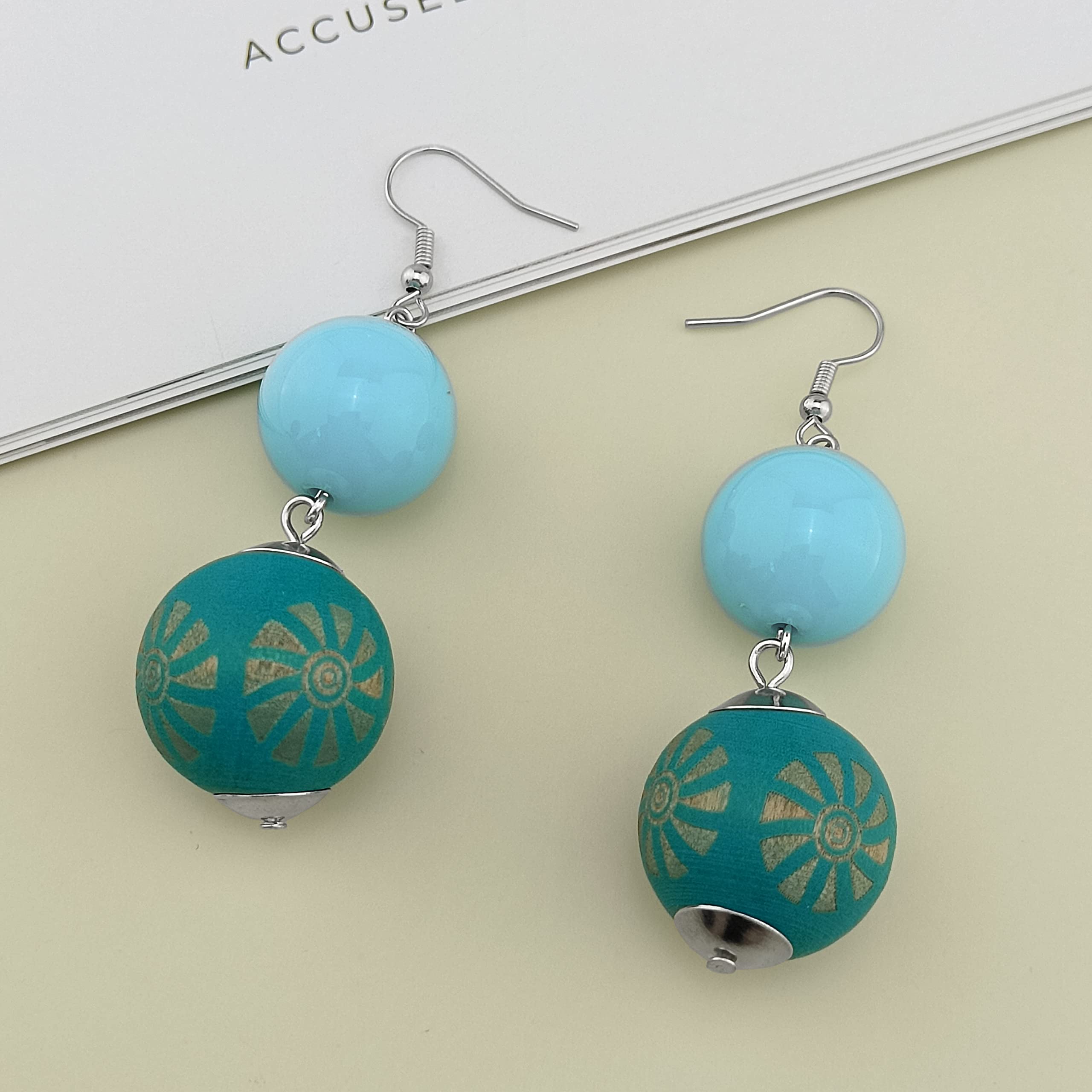 Bocar JEWELRY Collana a 2 strati con perline grosse alla moda, idea regalo da donna Standard, Nessuna pietra preziosa(NK-10619)