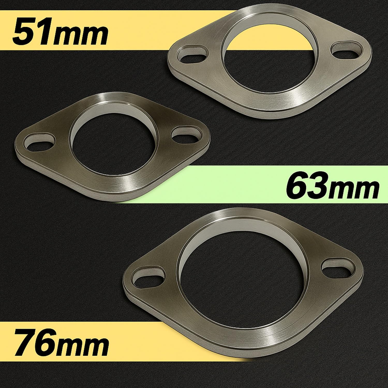 マフラー制作 球面フランジ ステンレス製 76φ（76用㎜）用 フル