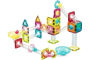 2 in 1 Picasso Tiles Marble Run - 108 Car Race