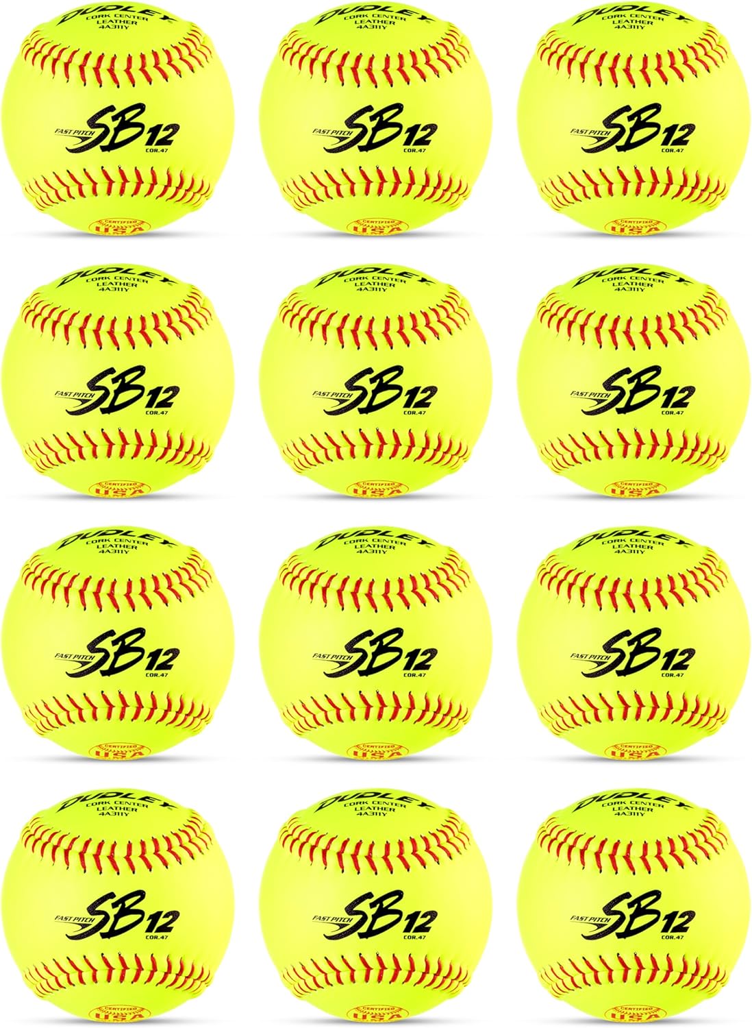 Dudley | Fastpitch Softballs | Official USAB, USSSA, & NFHS | Multiple 12 Count Options