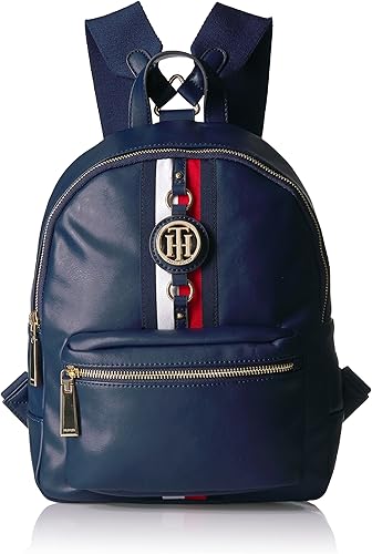 Tommy Hilfiger Jaden mochila Azul talla única Black Polyvinyl Chloride, Black Tonal, Black/Alpaca, Black/White, Dark Chocolate, Khaki Tonal /Cognac,