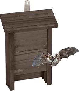 Abri à Chauves-souris Relaxdays - 37x22x12.5cm - Nichoir Bois Naturel Pour Protection Animale