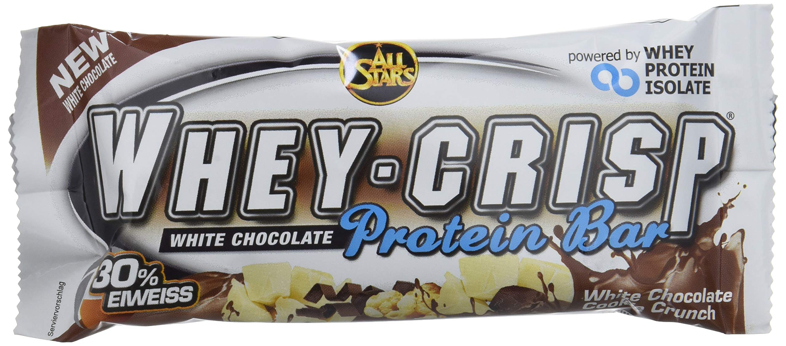 ALL STARS Barretta Proteica Croccante, Croccante Biscotto al Cioccolato Bianco - 1200 g