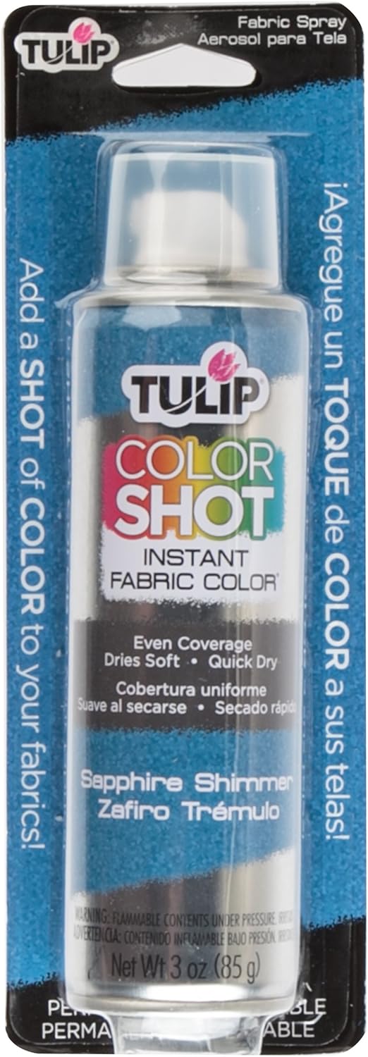 Tulip ColorShot Instant Fabric Color 3oz. Sapphire Blue Shimmer
