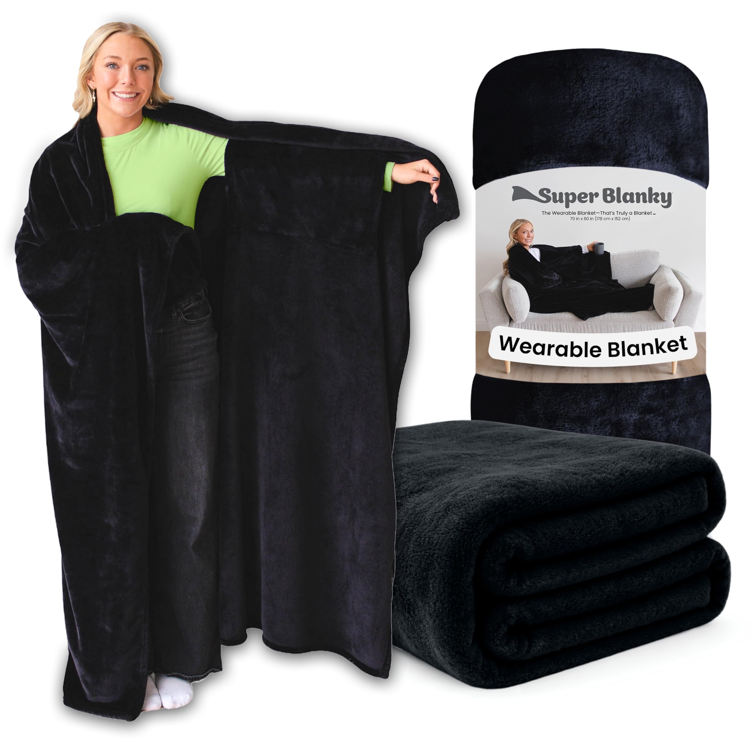 Wearable Blankets for Women, Adult Wearable Blanket Men, Valentine's Day Gifts for Her, Wife Birthday Gift Ideas