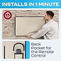 Vista 7 de Garnetics Funda de TV para exteriores de 24 pulgadas, impermeable, resistente a la intemperie con protectores de pantalla de escudo inteligente