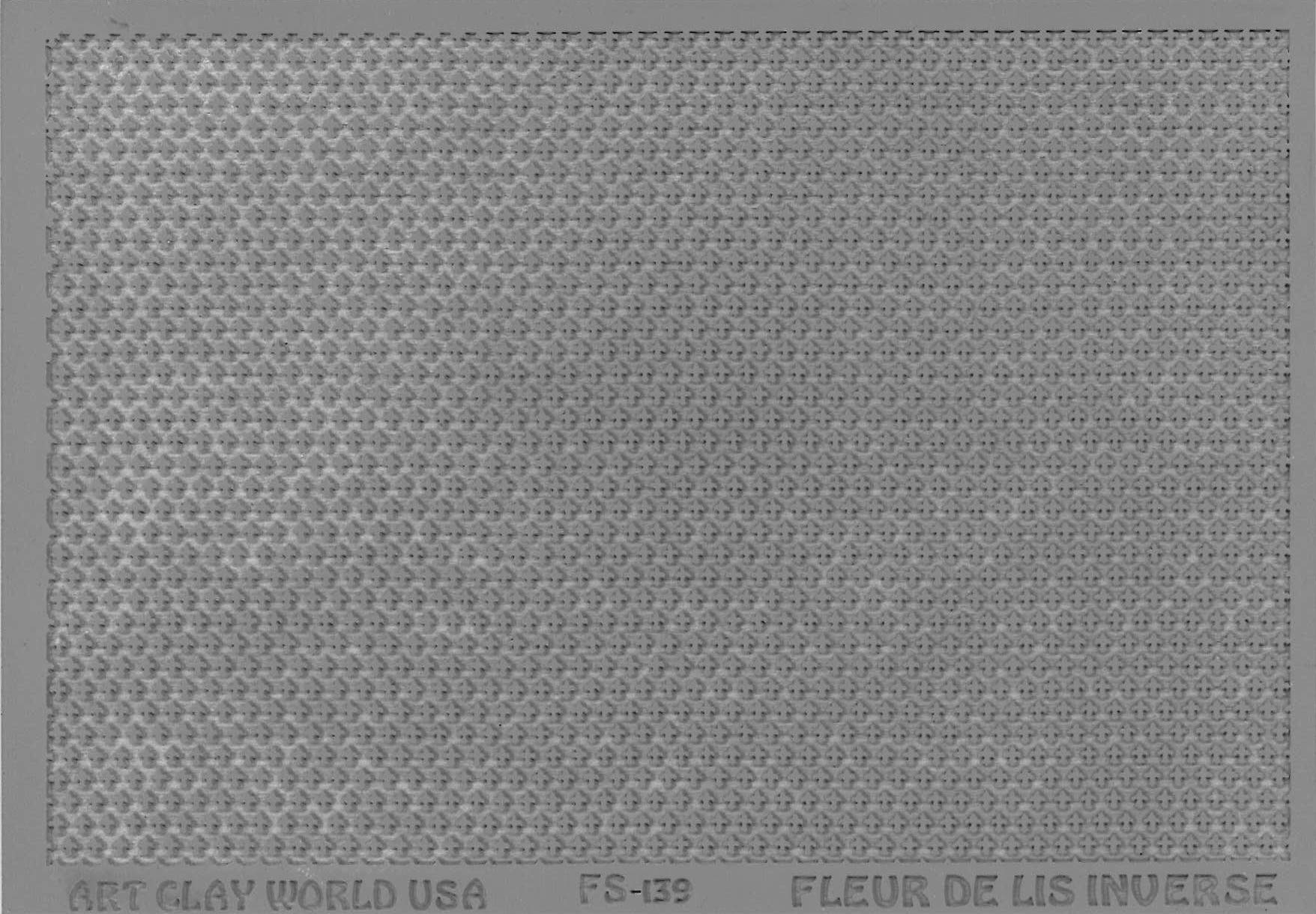flexiStamps Texture Sheet Fleur De Lis Inverse Design - 1 Pc.