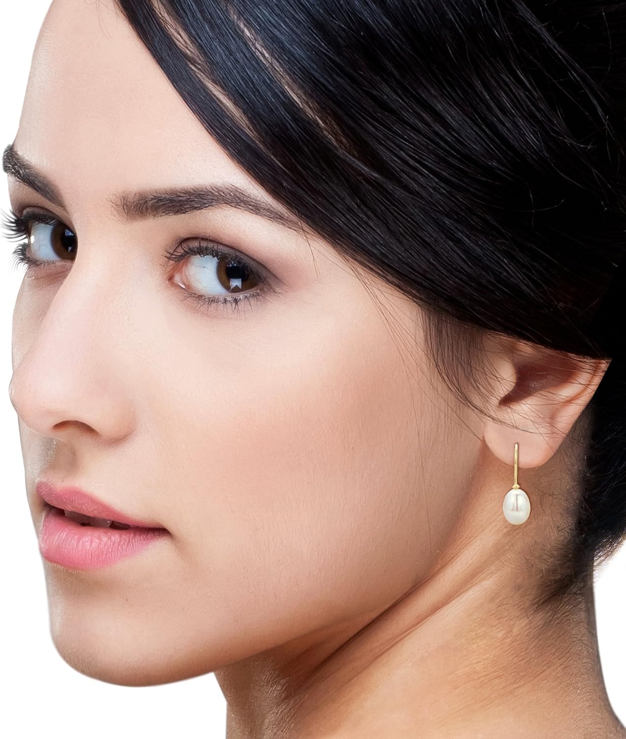 Miore Earrings Women Drop earrings Freshwater Pearls Yellow Gold 14 Kt / 585 - Image 5