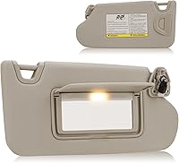Vista 10 de Parasol para conductor y pasajero compatible con Nissan Altima sin techo corredizo 2013 2014 2015 2016 2017 2018, sustituye a 96400-3TA2A, Beige