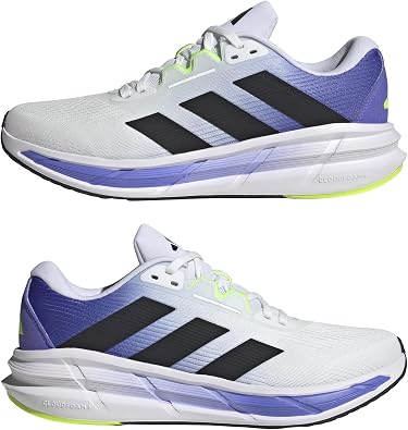 adidas Men's Questar 3 Running Sneaker, White/Black/Cobalt Blue, 11.5