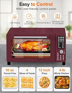 Nuwave Bravo Pro Smart Air Fryer Toaster Oven Countertop Combo