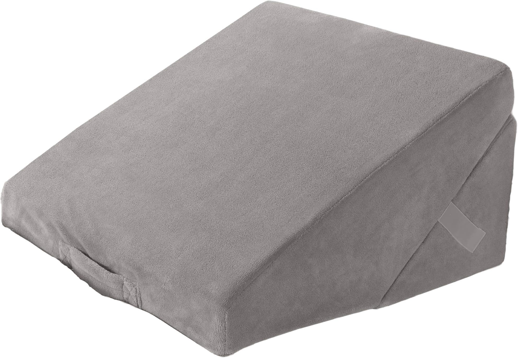 Best Comfort Folding Memory Foam Bed Wedge Pillow - 4 Adjustable Configurations – Large Incline Cushion - Back Knees Legs Head and Neck Support with Carrying Handle