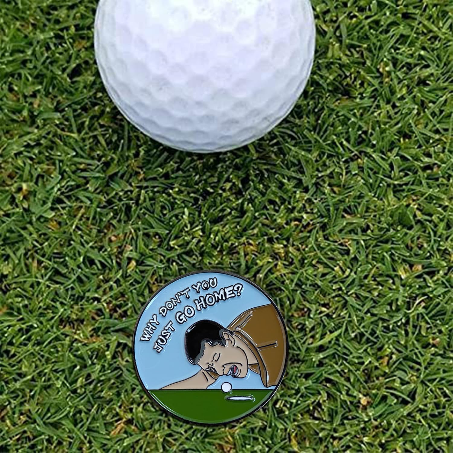 Golf Ball Marker with Hat Clip