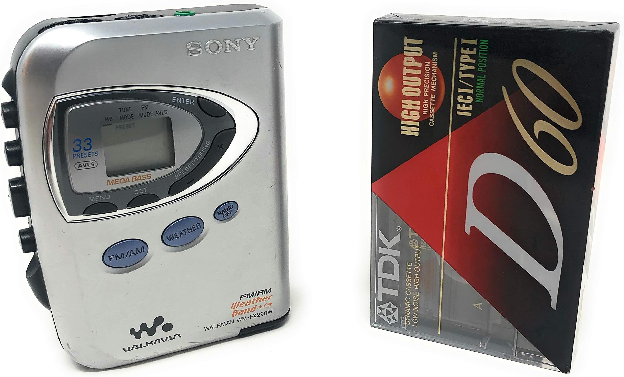WM-FX290W Walkman AM/FM/Weather Radio and Cassette Player